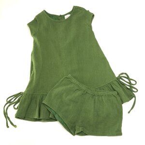 WDW • Green Gauze Tunic Top + Shorts Set {5}